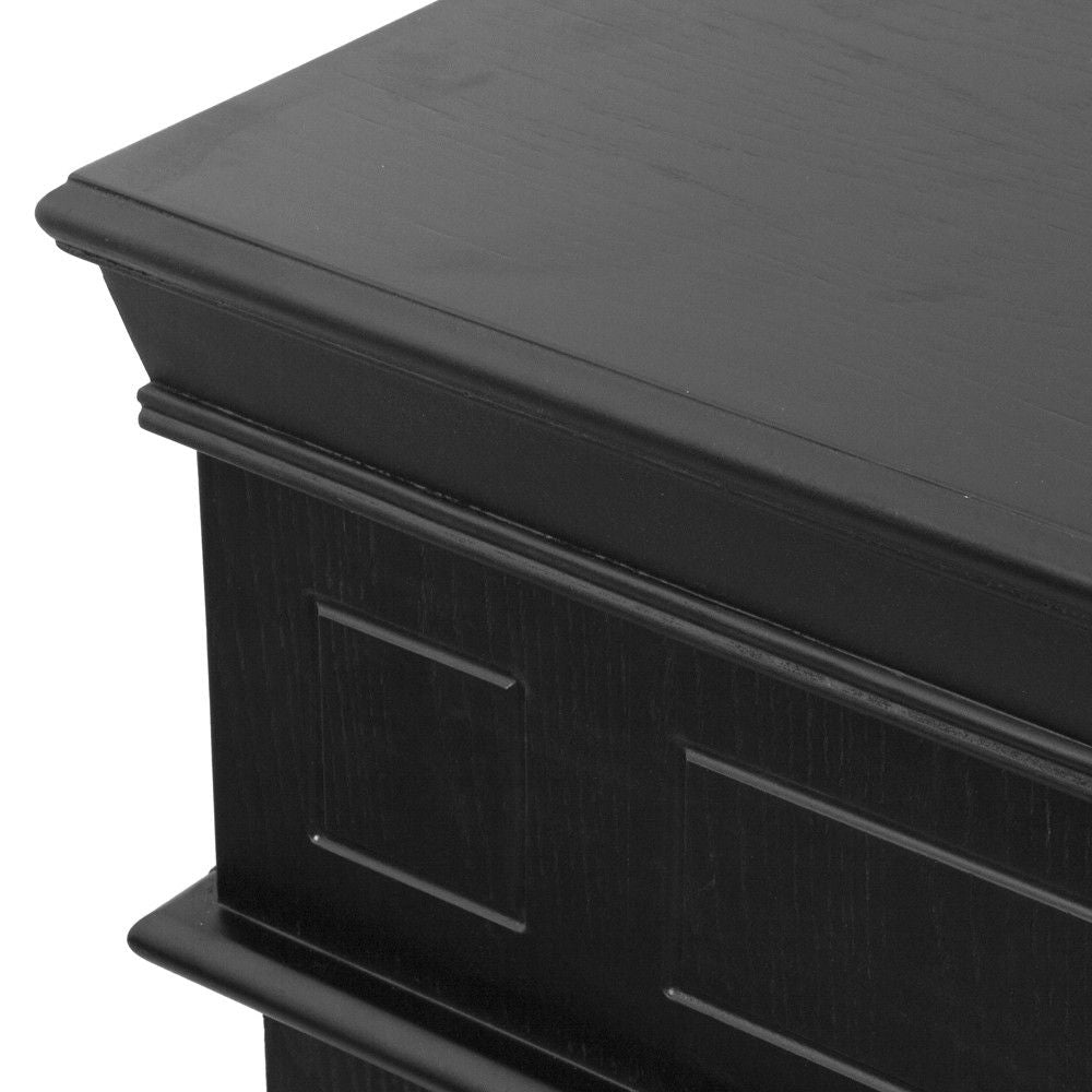 Camino a bioetanolo biocamino da terra Cambridge in legno Nero 110x37x102h