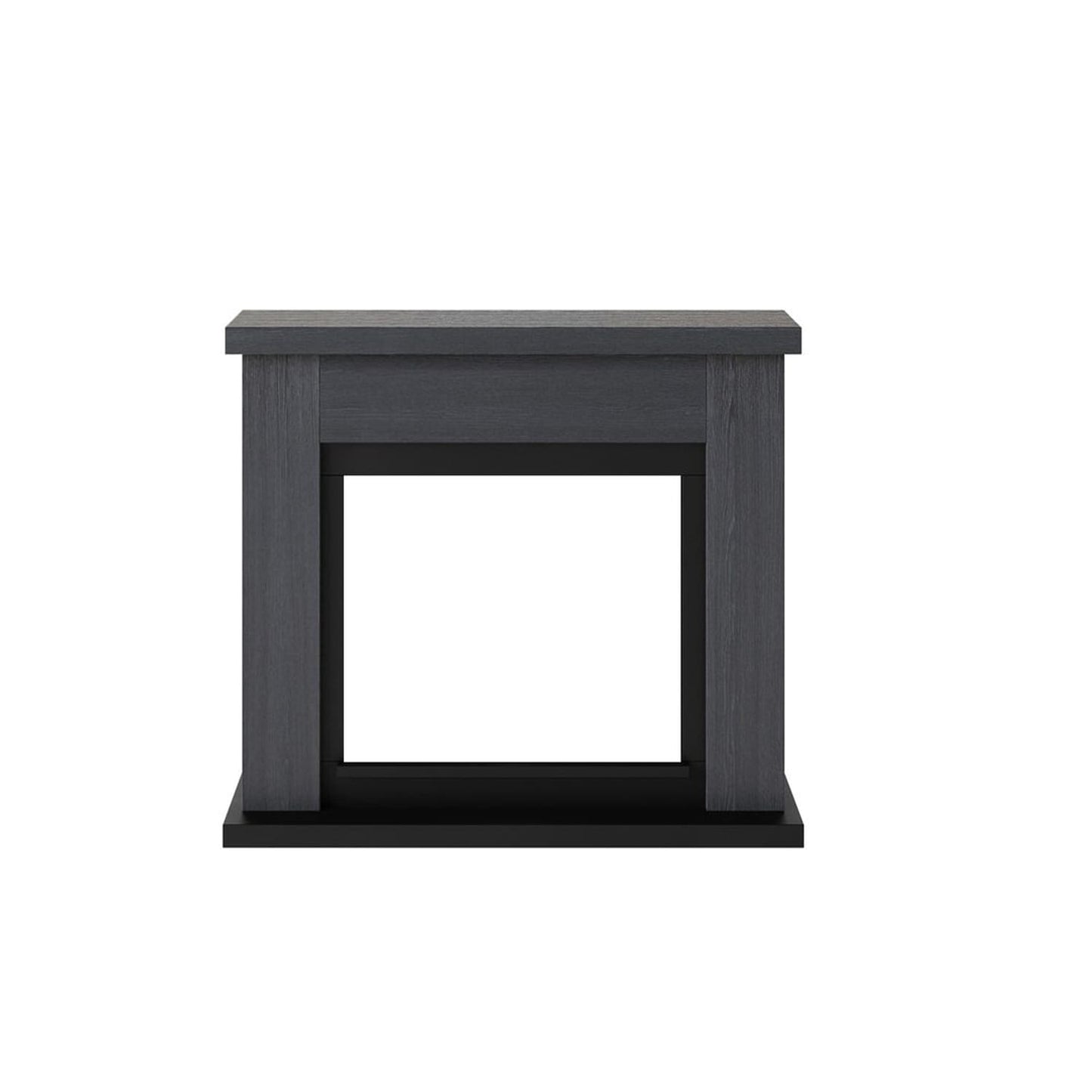 Caminetto Elettrico ASCIANO Grigio da Terra Con Cornice e Bruciatore Elettrico Da 1500w